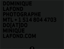 Tablet Screenshot of dominiquelafond.com